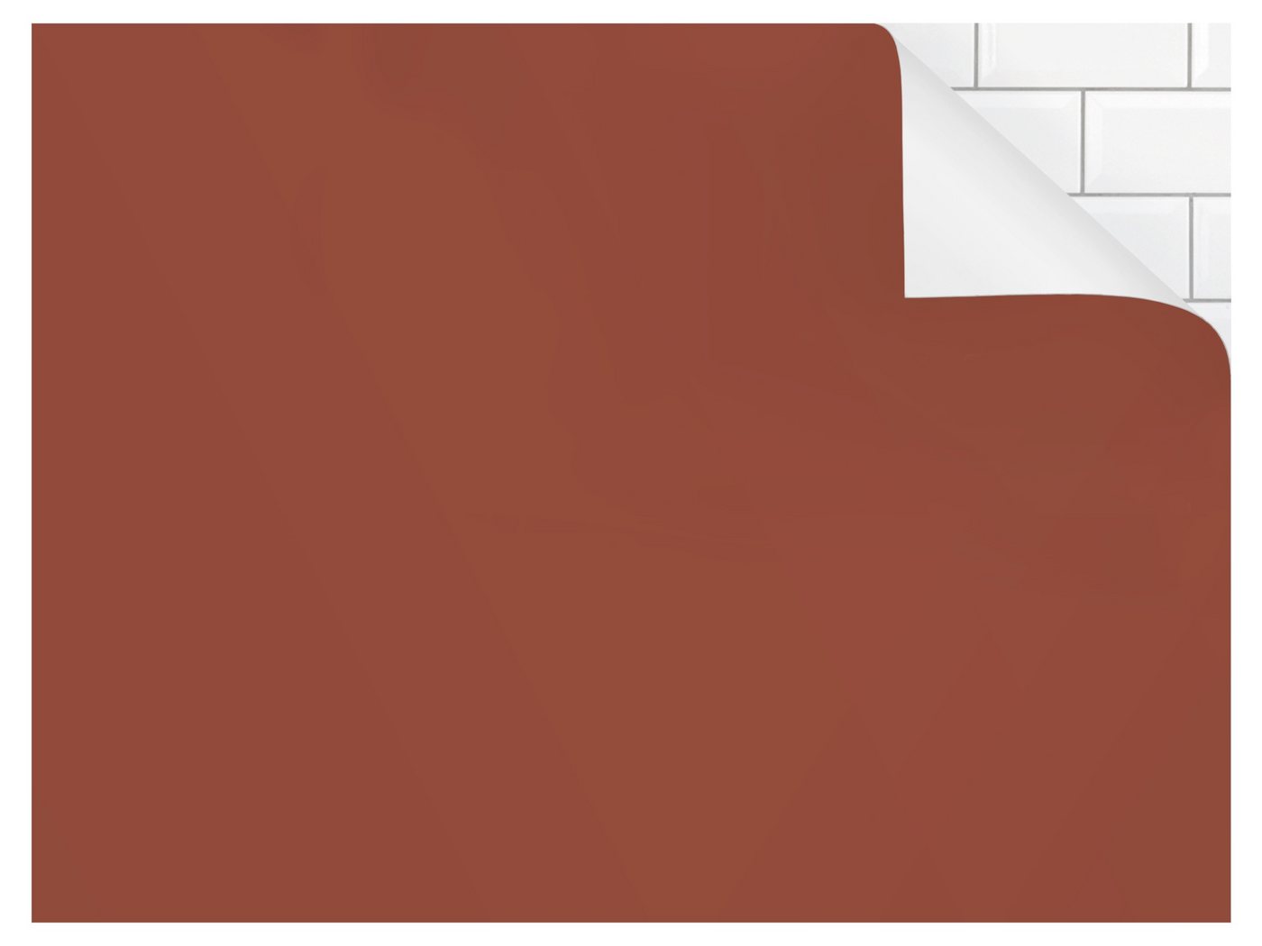 Bilderdepot24 Badrückwand rot fugenlose Wandverkleidung Bad Unifarben, (Hartfolie matt » Selbstklebend SMART 0,35 mm), wasserfestes Wandpaneel Terracotta von Bilderdepot24
