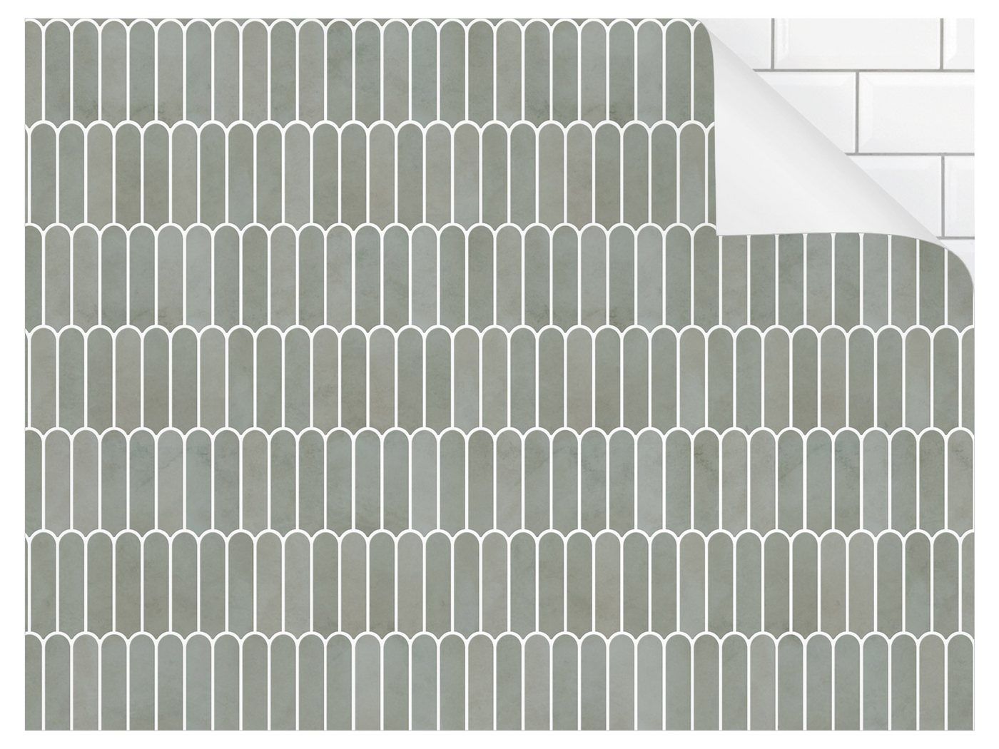 Bilderdepot24 Badrückwand türkis fugenlose Wandverkleidung Bad Illustration, (Hartfolie matt » Selbstklebend PREMIUM 0,61 mm), wasserfestes Wandpaneel Fischschuppen Eucalyptus von Bilderdepot24