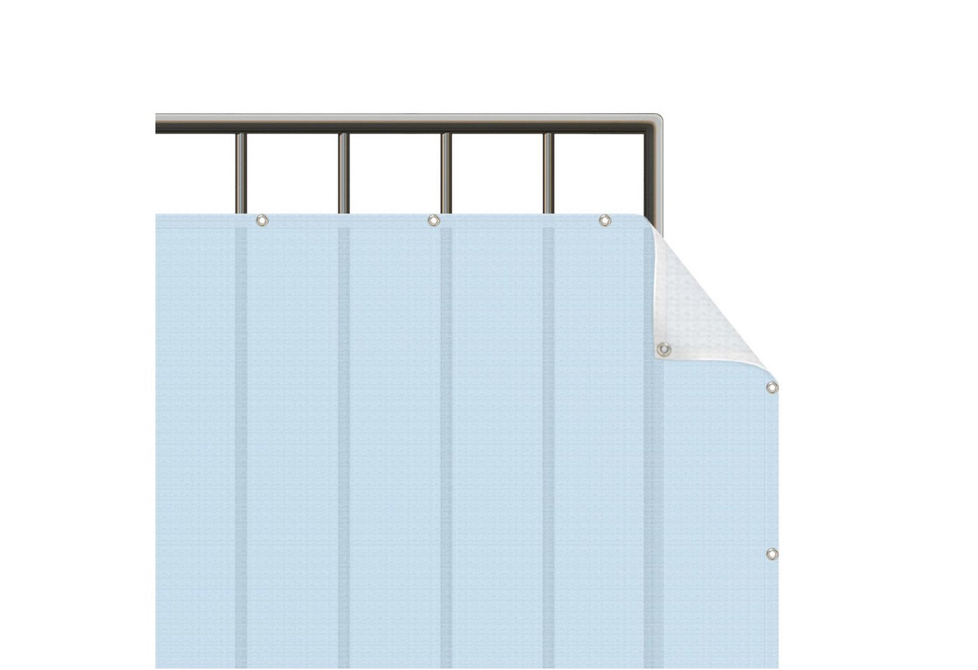 Bilderdepot24 Balkonsichtschutz Sichtschutz Balkon Einfarbig Modern Himmelblau Balkonbespannung (1m bis 10m fein gelochter Sichtschutz aus Mesh für Geländern & Zäunen, Fertig geöst, inkl. Kabelbindern zur Anbringung) Sichtschutz Terrasse Balkontuch Balkonverkleidung Windschutz Terrasse Bilderdepot24 Balkonsichtschutz Sichtschutz Balkon Einfarbig Modern Himmelblau Balkonbespannung (1m bis 10m fein gelochter Sichtschutz aus Mesh für Geländern & Zäunen, Fertig geöst, inkl. Kabelbindern zur Anbringung) Sichtschutz Terrasse Balkontuch Balkonverkleidung Windschutz Terrasse von Bilderdepot24