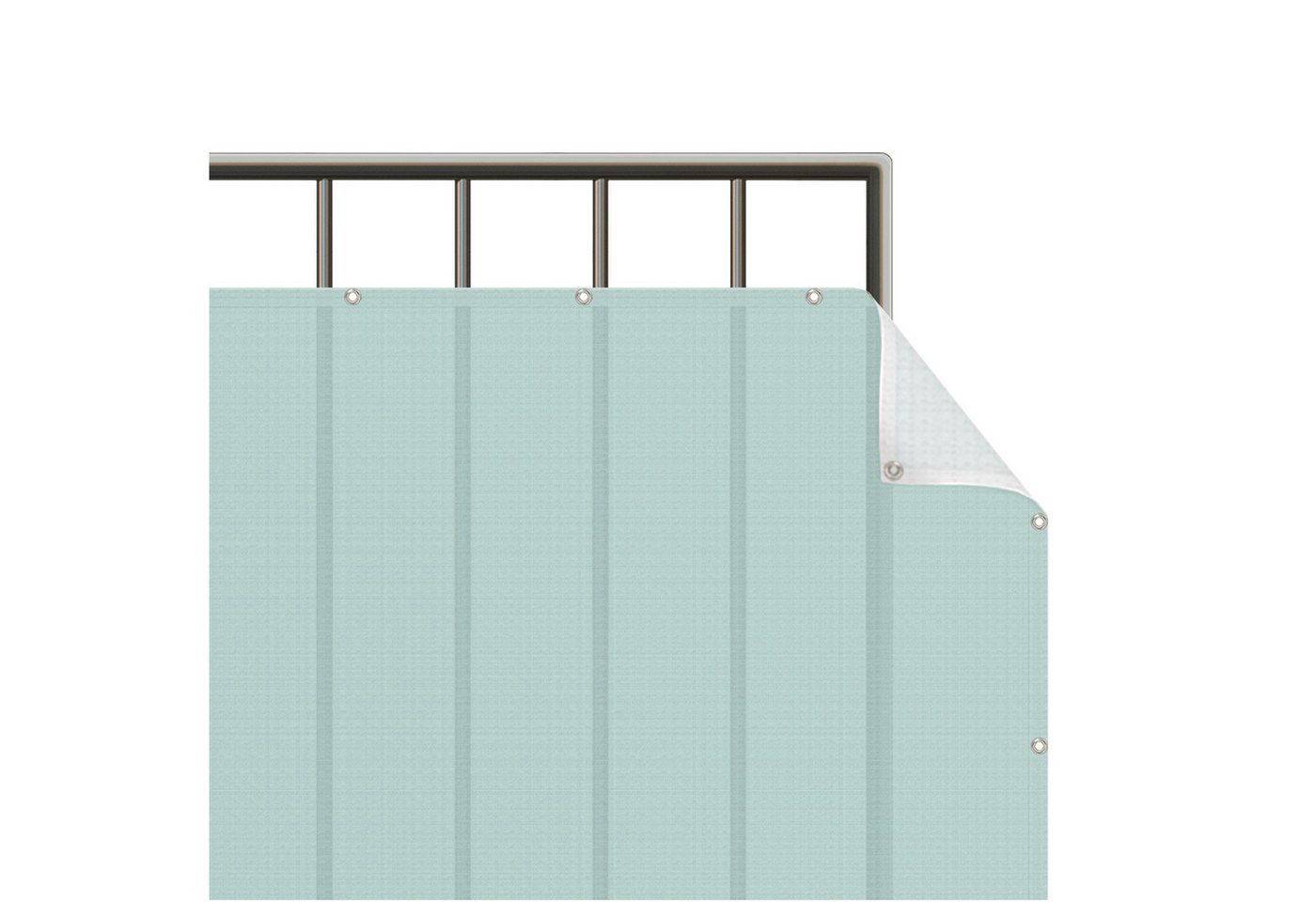 Bilderdepot24 Balkonsichtschutz Sichtschutz Balkon Einfarbig Modern Pastell Mint Balkonbespannung (1m bis 10m fein gelochter Sichtschutz aus Mesh für Geländern & Zäunen, Fertig geöst, inkl. Kabelbindern zur Anbringung) Sichtschutz Terrasse Balkontuch Balkonverkleidung Windschutz Terrasse Bilderdepot24 Balkonsichtschutz Sichtschutz Balkon Einfarbig Modern Pastell Mint Balkonbespannung (1m bis 10m fein gelochter Sichtschutz aus Mesh für Geländern & Zäunen, Fertig geöst, inkl. Kabelbindern zur Anbringung) Sichtschutz Terrasse Balkontuch Balkonverkleidung Windschutz Terrasse von Bilderdepot24