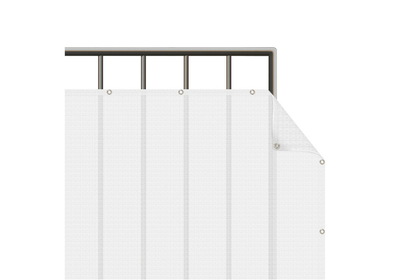 Bilderdepot24 Balkonsichtschutz Sichtschutz Balkon Einfarbig Modern Polarweiß Balkonbespannung (1m bis 10m fein gelochter Sichtschutz aus Mesh für Geländern & Zäunen, Fertig geöst, inkl. Kabelbindern zur Anbringung) Sichtschutz Terrasse Balkontuch Balkonverkleidung Windschutz Terrasse Bilderdepot24 Balkonsichtschutz Sichtschutz Balkon Einfarbig Modern Polarweiß Balkonbespannung (1m bis 10m fein gelochter Sichtschutz aus Mesh für Geländern & Zäunen, Fertig geöst, inkl. Kabelbindern zur Anbringung) Sichtschutz Terrasse Balkontuch Balkonverkleidung Windschutz Terrasse von Bilderdepot24