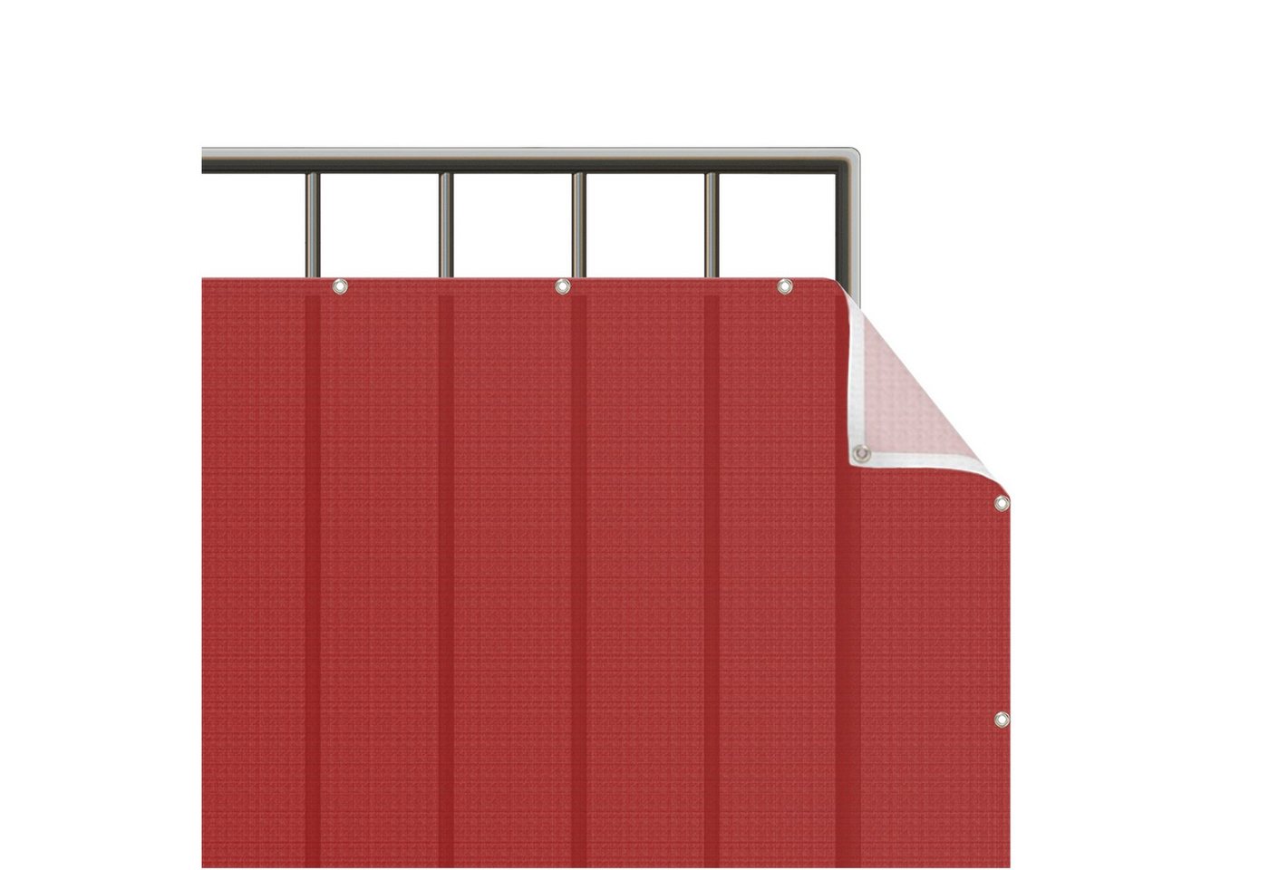 Bilderdepot24 Balkonsichtschutz Sichtschutz Balkon Einfarbig Modern Rot Balkonbespannung (1m bis 10m fein gelochter Sichtschutz aus Mesh für Geländern & Zäunen, Fertig geöst, inkl. Kabelbindern zur Anbringung) Sichtschutz Terrasse Balkontuch Balkonverkleidung Windschutz Terrasse Bilderdepot24 Balkonsichtschutz Sichtschutz Balkon Einfarbig Modern Rot Balkonbespannung (1m bis 10m fein gelochter Sichtschutz aus Mesh für Geländern & Zäunen, Fertig geöst, inkl. Kabelbindern zur Anbringung) Sichtschutz Terrasse Balkontuch Balkonverkleidung Windschutz Terrasse von Bilderdepot24