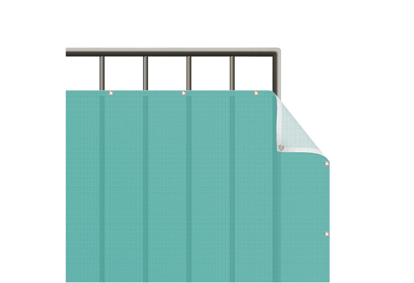 Bilderdepot24 Balkonsichtschutz Sichtschutz Balkon Einfarbig Modern Türkis Balkonbespannung (1m bis 10m fein gelochter Sichtschutz aus Mesh für Geländern & Zäunen, Fertig geöst, inkl. Kabelbindern zur Anbringung) Sichtschutz Terrasse Balkontuch Balkonverkleidung Windschutz Terrasse Bilderdepot24 Balkonsichtschutz Sichtschutz Balkon Einfarbig Modern Türkis Balkonbespannung (1m bis 10m fein gelochter Sichtschutz aus Mesh für Geländern & Zäunen, Fertig geöst, inkl. Kabelbindern zur Anbringung) Sichtschutz Terrasse Balkontuch Balkonverkleidung Windschutz Terrasse von Bilderdepot24
