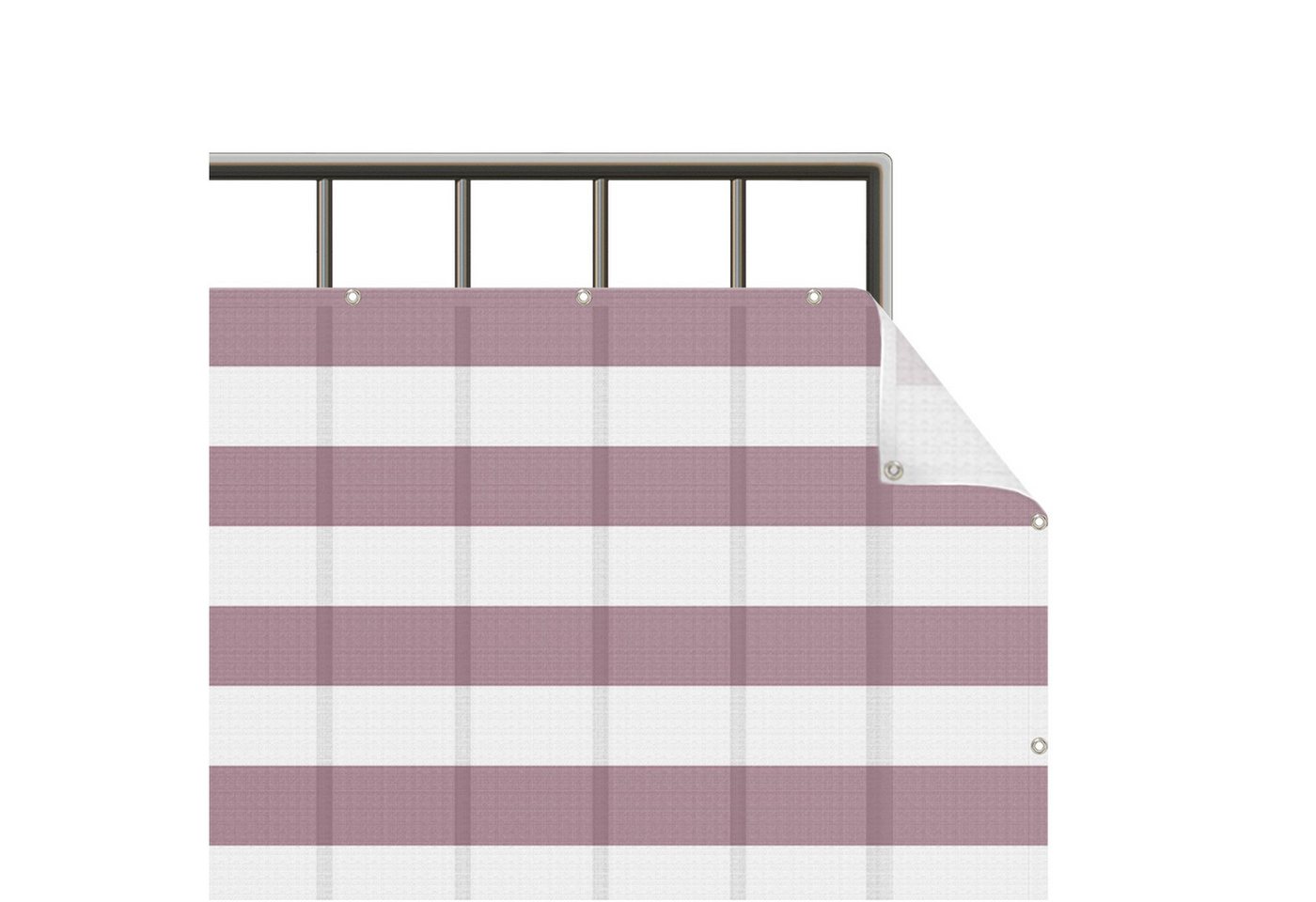 Bilderdepot24 Balkonsichtschutz Sichtschutz Balkon Muster Modern Querstreifen Malve Balkonbespannung (1m bis 10m fein gelochter Sichtschutz aus Mesh für Geländern & Zäunen, Fertig geöst, inkl. Kabelbindern zur Anbringung) Sichtschutz Terrasse Balkontuch Balkonverkleidung Windschutz Terrasse Bilderdepot24 Balkonsichtschutz Sichtschutz Balkon Muster Modern Querstreifen Malve Balkonbespannung (1m bis 10m fein gelochter Sichtschutz aus Mesh für Geländern & Zäunen, Fertig geöst, inkl. Kabelbindern zur Anbringung) Sichtschutz Terrasse Balkontuch Balkonverkleidung Windschutz Terrasse von Bilderdepot24