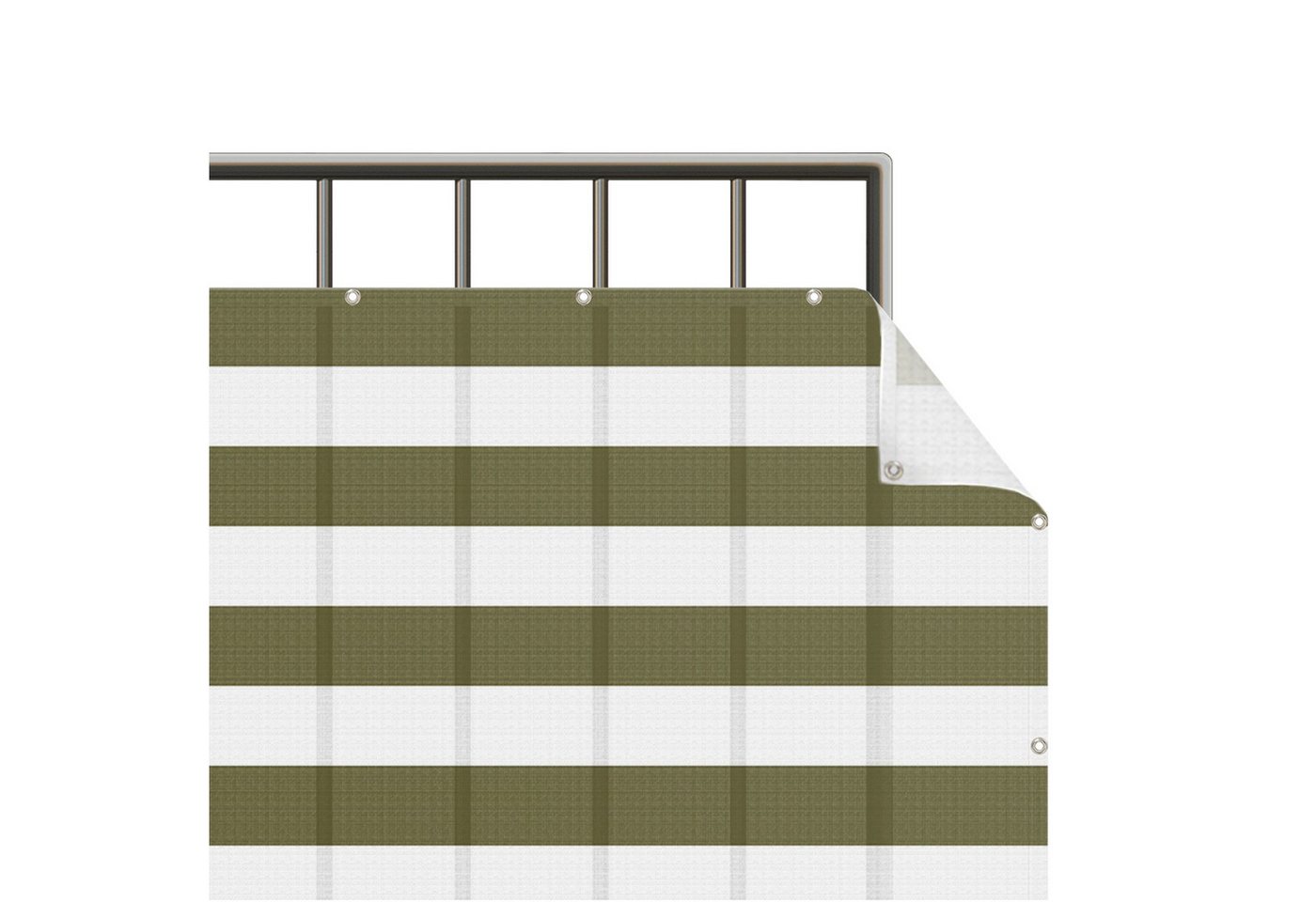 Bilderdepot24 Balkonsichtschutz Sichtschutz Balkon Muster Modern Querstreifen Olive Grün (1m bis 10m fein gelochter Sichtschutz aus Mesh für Geländern & Zäunen, Fertig geöst, inkl. Kabelbindern zur Anbringung) Sichtschutz Terrasse Balkontuch Balkonverkleidung Windschutz Terrasse Bilderdepot24 Balkonsichtschutz Sichtschutz Balkon Muster Modern Querstreifen Olive Grün (1m bis 10m fein gelochter Sichtschutz aus Mesh für Geländern & Zäunen, Fertig geöst, inkl. Kabelbindern zur Anbringung) Sichtschutz Terrasse Balkontuch Balkonverkleidung Windschutz Terrasse von Bilderdepot24