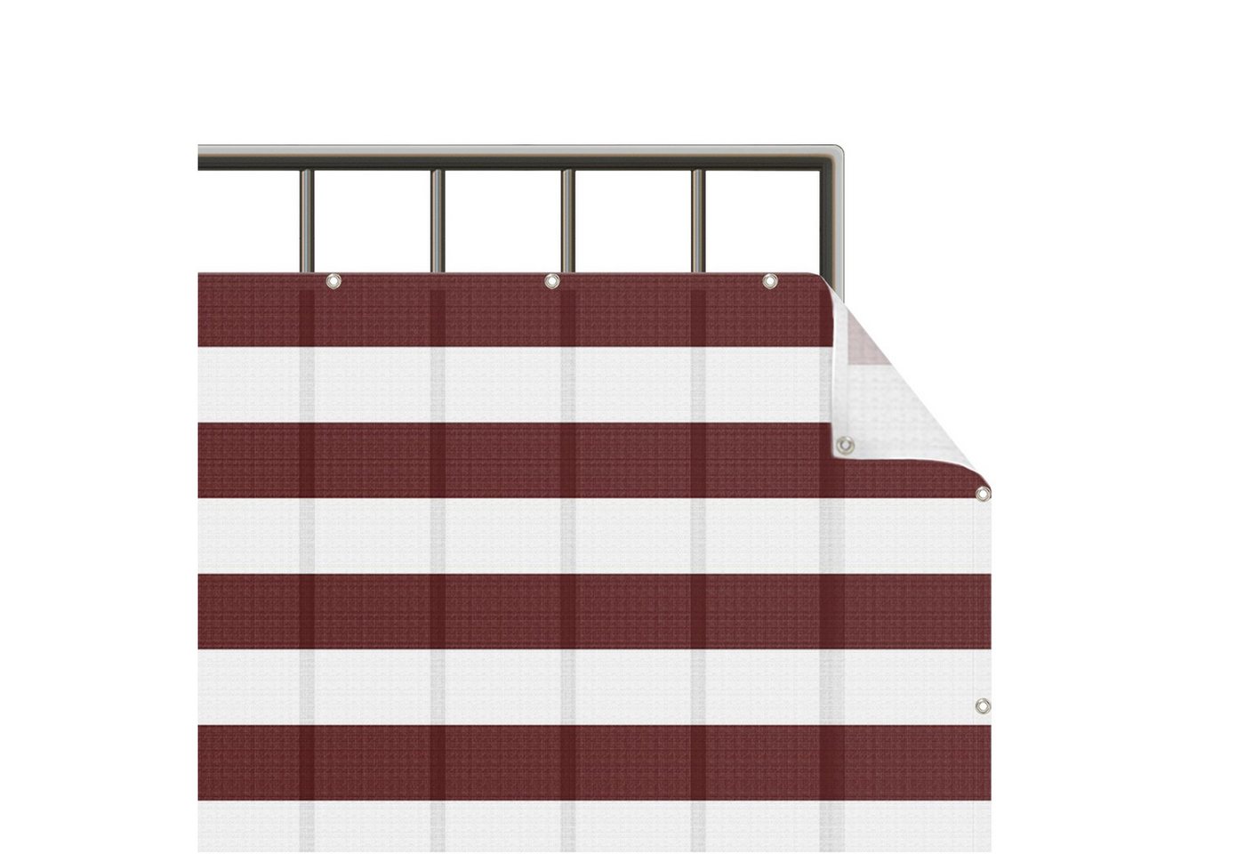 Bilderdepot24 Balkonsichtschutz Sichtschutz Balkon Muster Modern Querstreifen Rot Balkonbespannung (1m bis 10m fein gelochter Sichtschutz aus Mesh für Geländern & Zäunen, Fertig geöst, inkl. Kabelbindern zur Anbringung) Sichtschutz Terrasse Balkontuch Balkonverkleidung Windschutz Terrasse Bilderdepot24 Balkonsichtschutz Sichtschutz Balkon Muster Modern Querstreifen Rot Balkonbespannung (1m bis 10m fein gelochter Sichtschutz aus Mesh für Geländern & Zäunen, Fertig geöst, inkl. Kabelbindern zur Anbringung) Sichtschutz Terrasse Balkontuch Balkonverkleidung Windschutz Terrasse von Bilderdepot24