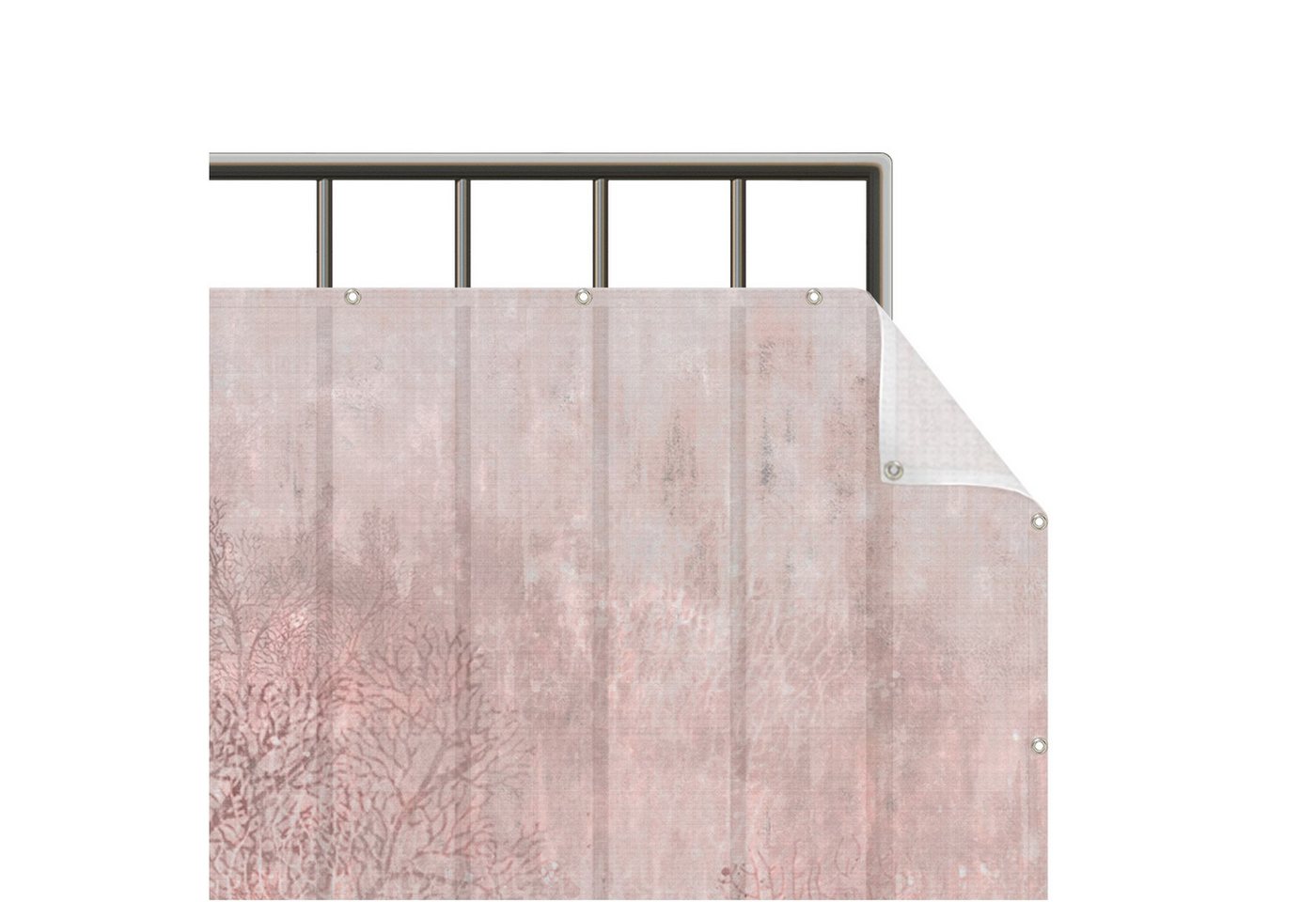 Bilderdepot24 Balkonsichtschutz Sichtschutz Balkon Vintage Kunstdruck Rosa Korallengrund (1m bis 10m fein gelochter Sichtschutz aus Mesh für Geländern & Zäunen, Fertig geöst, inkl. Kabelbindern zur Anbringung) Sichtschutz Terrasse Balkontuch Balkonverkleidung Windschutz Terrasse Bilderdepot24 Balkonsichtschutz Sichtschutz Balkon Vintage Kunstdruck Rosa Korallengrund (1m bis 10m fein gelochter Sichtschutz aus Mesh für Geländern & Zäunen, Fertig geöst, inkl. Kabelbindern zur Anbringung) Sichtschutz Terrasse Balkontuch Balkonverkleidung Windschutz Terrasse von Bilderdepot24