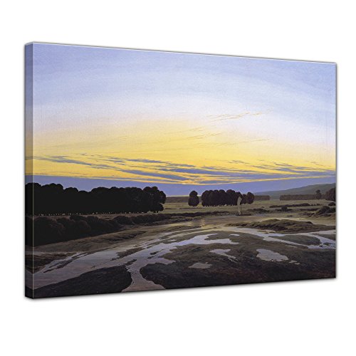 Bilderdepot24 Bild auf Leinwand | Caspar David Friedrich Das große Gehege in 60x50 cm als Wandbild | Wand-deko Dekoration Wohnung alte Meister | NEU-180201-60x50-dgg von Bilderdepot24