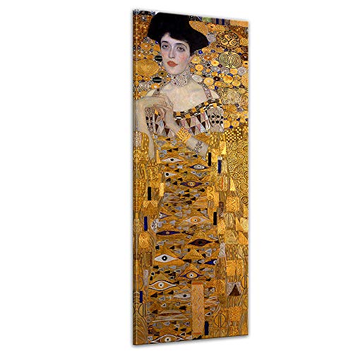 Bilderdepot24 Bild auf Leinwand | Gustav Klimt Adele Bloch Bauer I in 30x90 cm als Wandbild | Wand-deko Dekoration Wohnung alte Meister | 180934-30x90 von Bilderdepot24