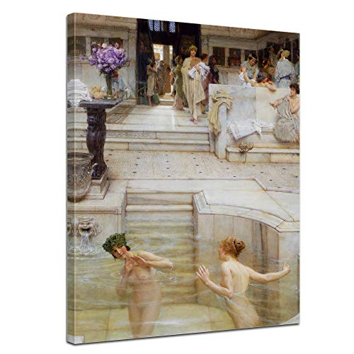 Bilderdepot24 Bild auf Leinwand | Lawrence Alma-Tadema Ein Lieblingsbrauch in 50x70 cm als Wandbild | Wand-deko Dekoration Wohnung alte Meister | 181242-50x70 von Bilderdepot24