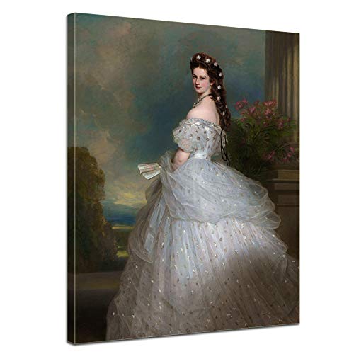 Bilderdepot24 Bild auf Leinwand | Sisi Elisabeth von Österreich-Ungarn in 40x50 cm als Wandbild | Wand-deko Dekoration Wohnung Berühmtheiten & Zeitgeschichte | 181068-40x50 von Bilderdepot24