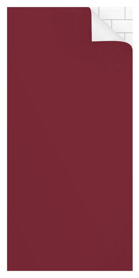 Bilderdepot24 Duschrückwand einfarbig rot Duschrückwand ohne Bohren Dusche, (0,61 mm starke Folie selbstklebend Wandpaneele Dusche versch. Größen), fugenlose & wasserfeste Motiv Rückwand Wandverkleidung für Duschkabine von Bilderdepot24