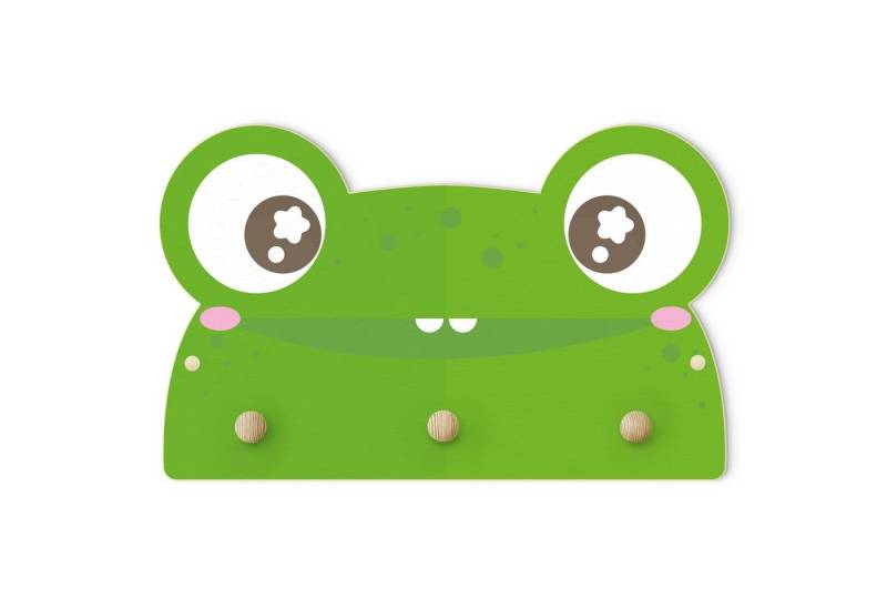 Bilderdepot24 Garderobenpaneel grün Tiere Frecher Frosch (Kindergarderobe holz Kleiderhaken für die Wand inkl. Montagematerial), moderne Wand Garderobenleiste Flur - kleine Hakenleiste Kinderzimmer Bilderdepot24 Garderobenpaneel grün Tiere Frecher Frosch (Kindergarderobe holz Kleiderhaken für die Wand inkl. Montagematerial), moderne Wand Garderobenleiste Flur - kleine Hakenleiste Kinderzimmer von Bilderdepot24