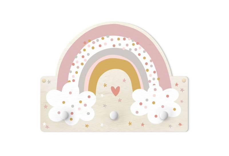 Bilderdepot24 Garderobenpaneel rosa Muster Weltall Himmel Sterne Regenbogen mit Wolken (Kindergarderobe holz Kleiderhaken für die Wand inkl. Montagematerial), moderne Wand Garderobenleiste Flur - kleine Hakenleiste Kinderzimmer Bilderdepot24 Garderobenpaneel rosa Muster Weltall Himmel Sterne Regenbogen mit Wolken (Kindergarderobe holz Kleiderhaken für die Wand inkl. Montagematerial), moderne Wand Garderobenleiste Flur - kleine Hakenleiste Kinderzimmer von Bilderdepot24