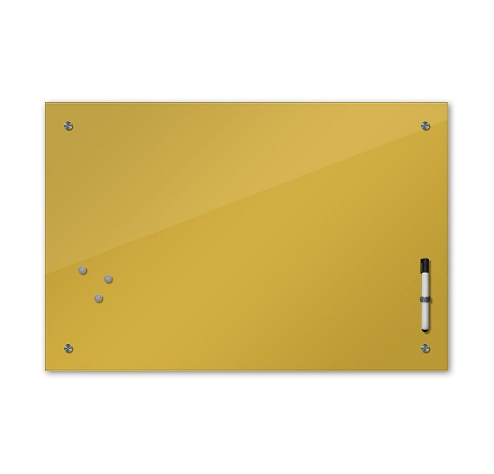 Bilderdepot24 Glasbild, Memoboard - gold - metallic von Bilderdepot24