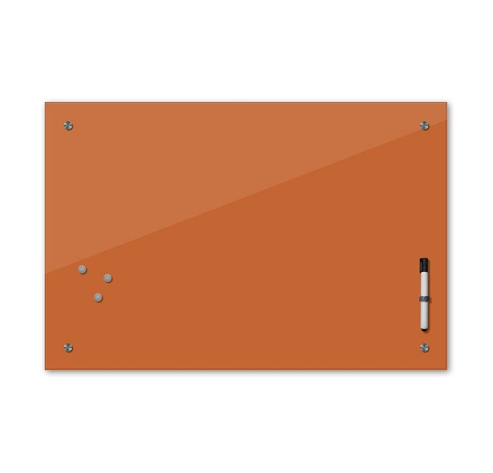 Bilderdepot24 Glasbild, Memoboard - haselnussbraun von Bilderdepot24