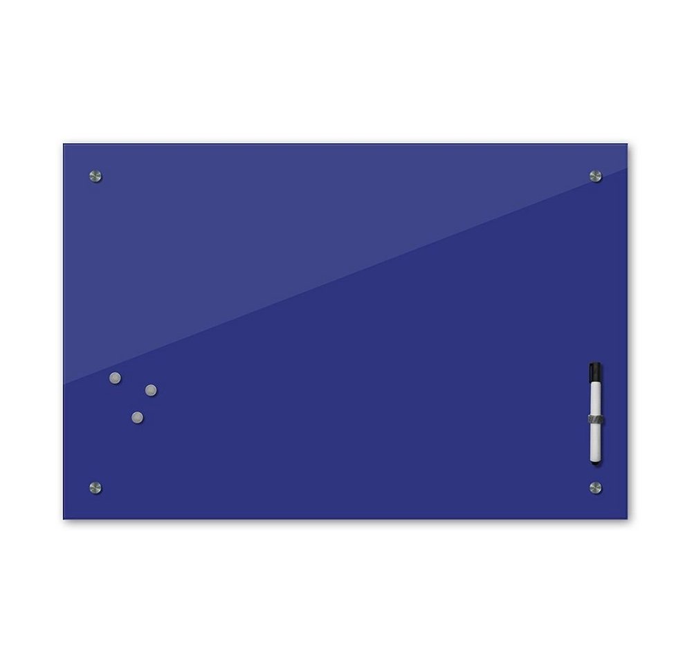 Bilderdepot24 Glasbild, Memoboard - königsblau - blau von Bilderdepot24