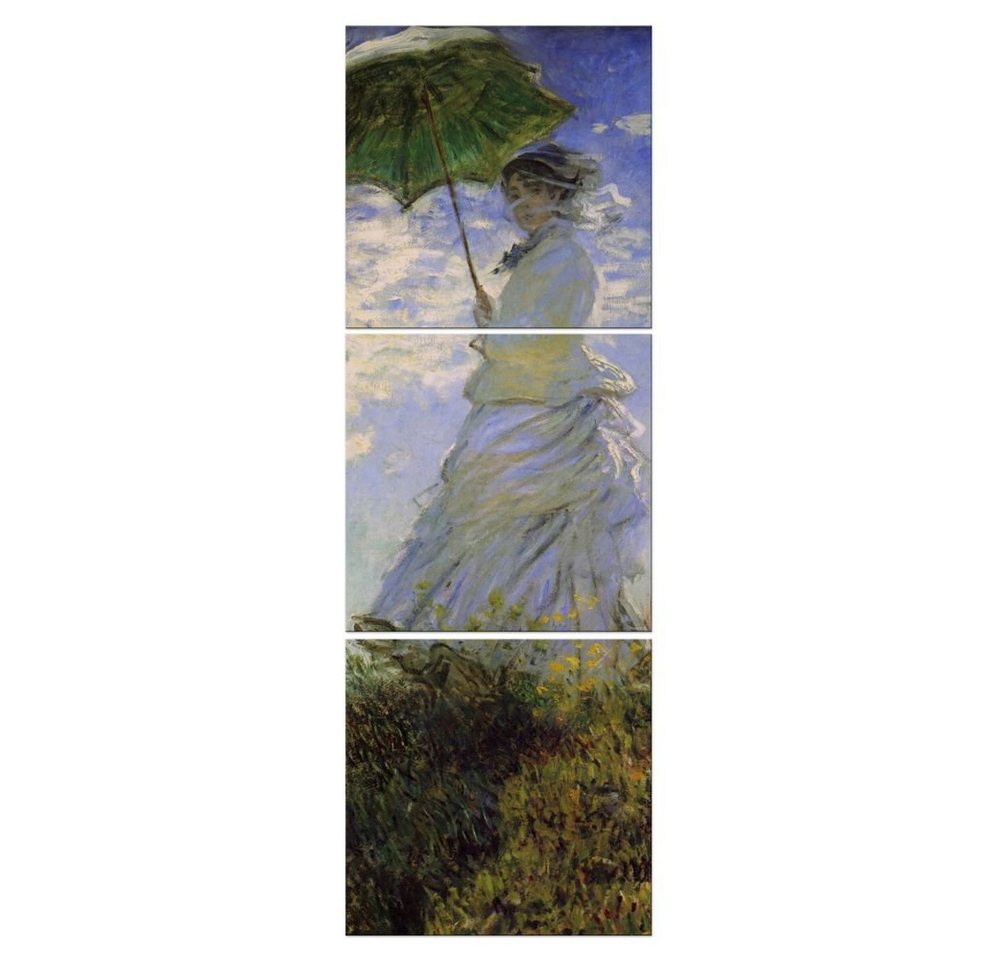 Bilderdepot24 Leinwandbild Alte Meister - Claude Monet - Frau mit Sonnenschirm, Menschen Bilderdepot24 Leinwandbild Alte Meister - Claude Monet - Frau mit Sonnenschirm, Menschen von Bilderdepot24