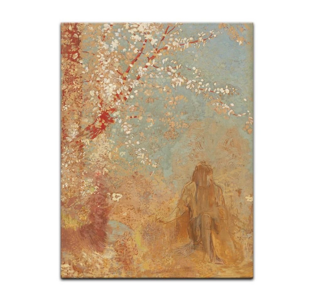 Bilderdepot24 Leinwandbild Alte Meister - Odilon Redon - Baum in Blüte, Abstrakt von Bilderdepot24