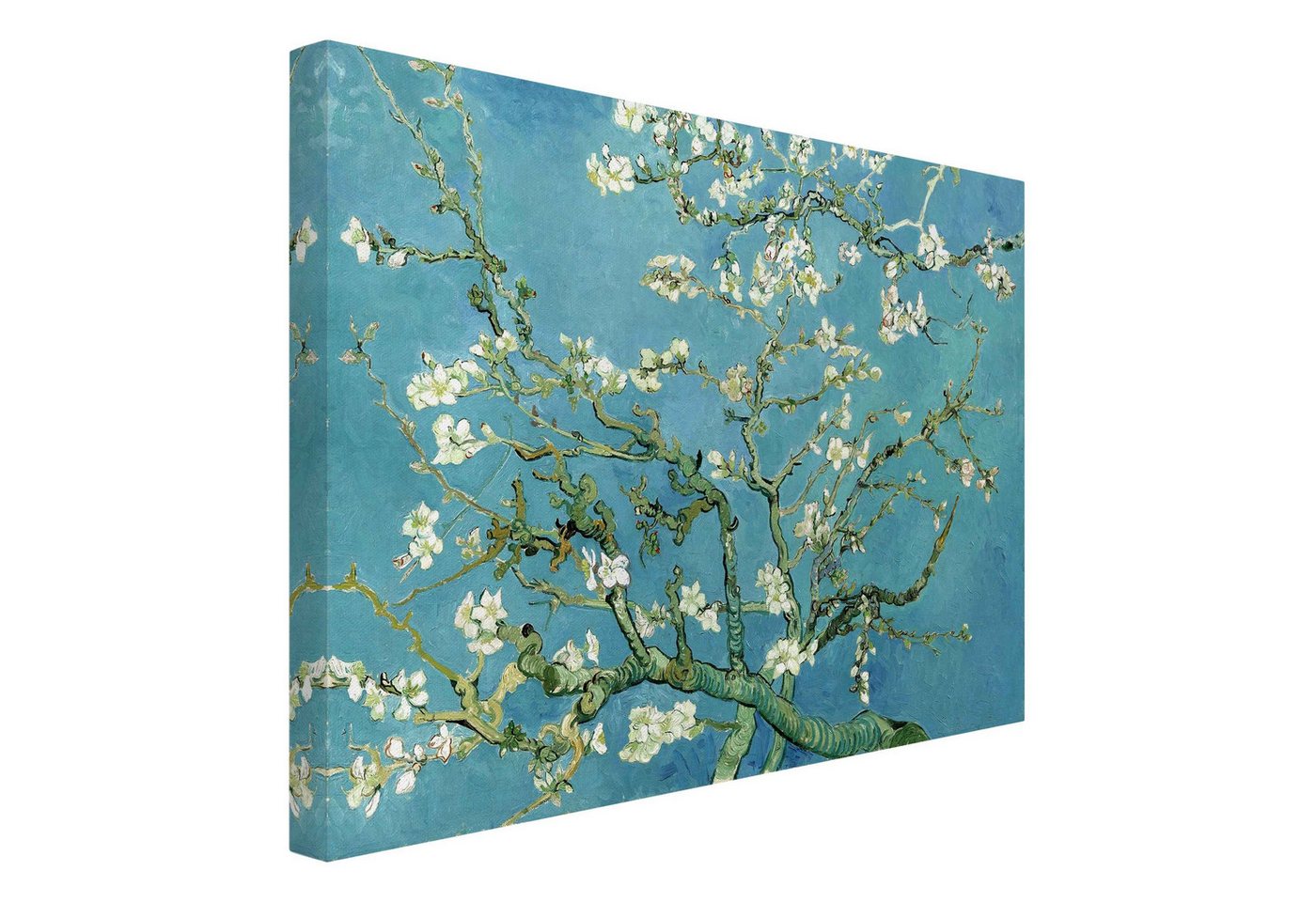 Bilderdepot24 Leinwandbild Kunstdruck Vincent van Gogh Mandelblüte blau Bild auf Leinwand XXL, Kunst & Malerei, Bild auf Leinwand, Leinwanddruck in vielen Größen von Bilderdepot24