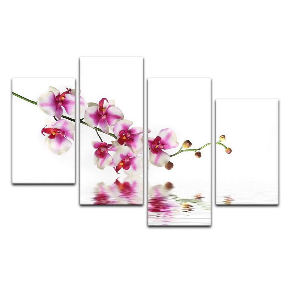 Bilderdepot24 Leinwandbild Orchideenzweig, Blumen von Bilderdepot24