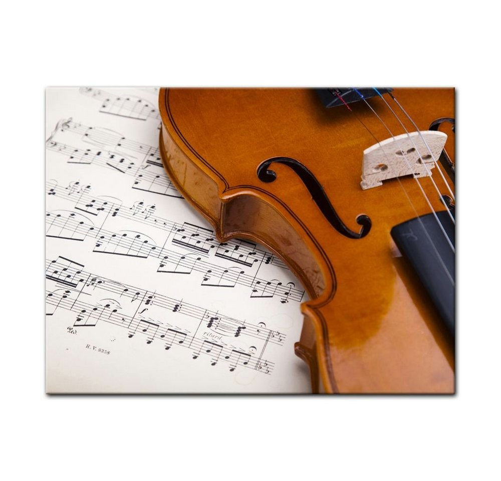 Bilderdepot24 Leinwandbild Violine, Musikinstrumente von Bilderdepot24