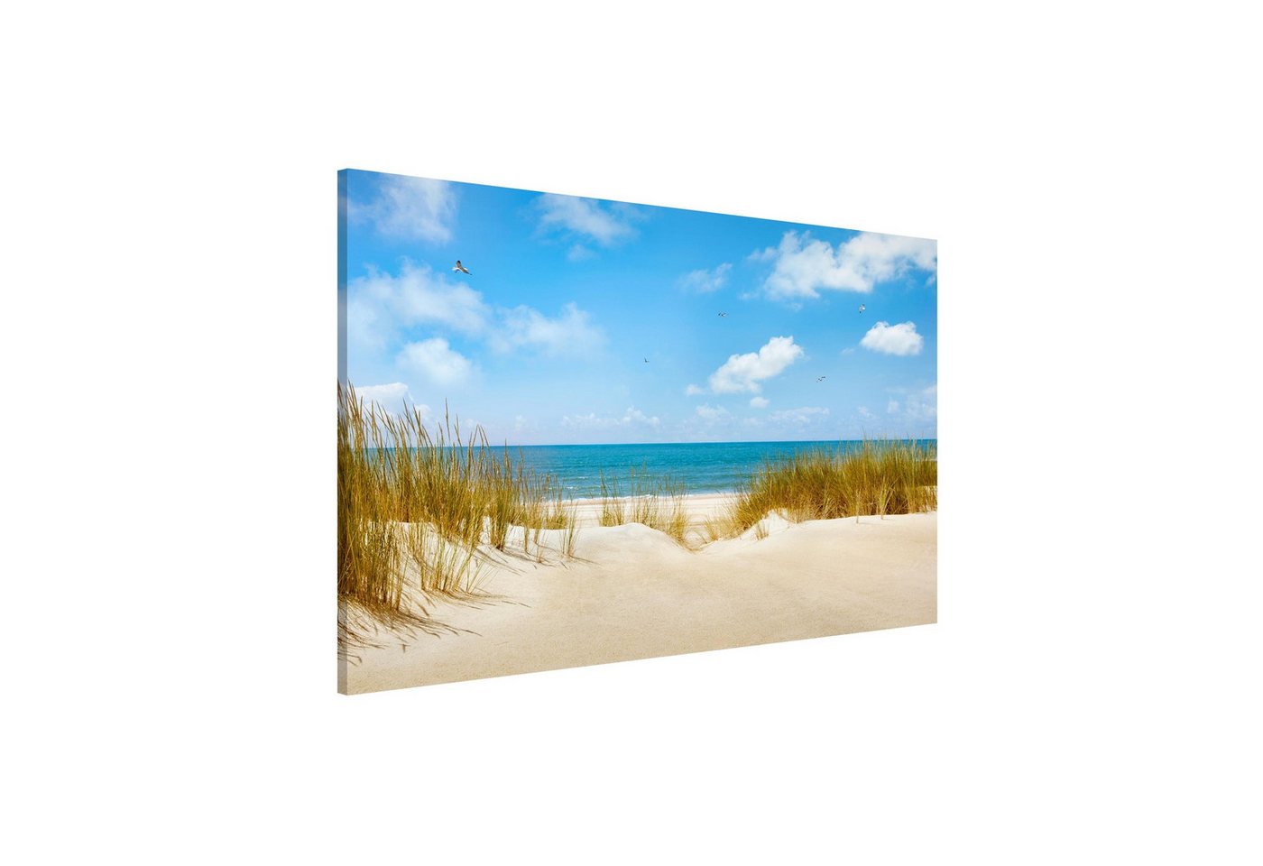 Bilderdepot24 Magnettafel Küche beige Strand an der Nordsee, (1-tlg., Magnetboard Pinnwand für die Wand - metallische Tafel für Magnete), Magnetwand groß mit Motiv Büro Memoboard magnetisch Querformat von Bilderdepot24
