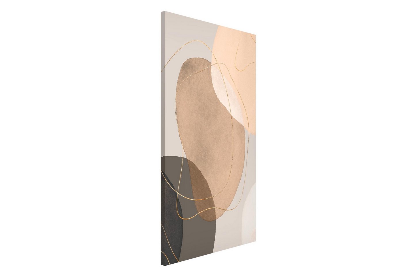 Bilderdepot24 Magnettafel Küche beige Verspielte Impressionen in Beige, (1-tlg., Magnetboard Pinnwand für die Wand - metallische Tafel für Magnete), Magnetwand groß mit Motiv Büro Memoboard magnetisch Hochformat von Bilderdepot24