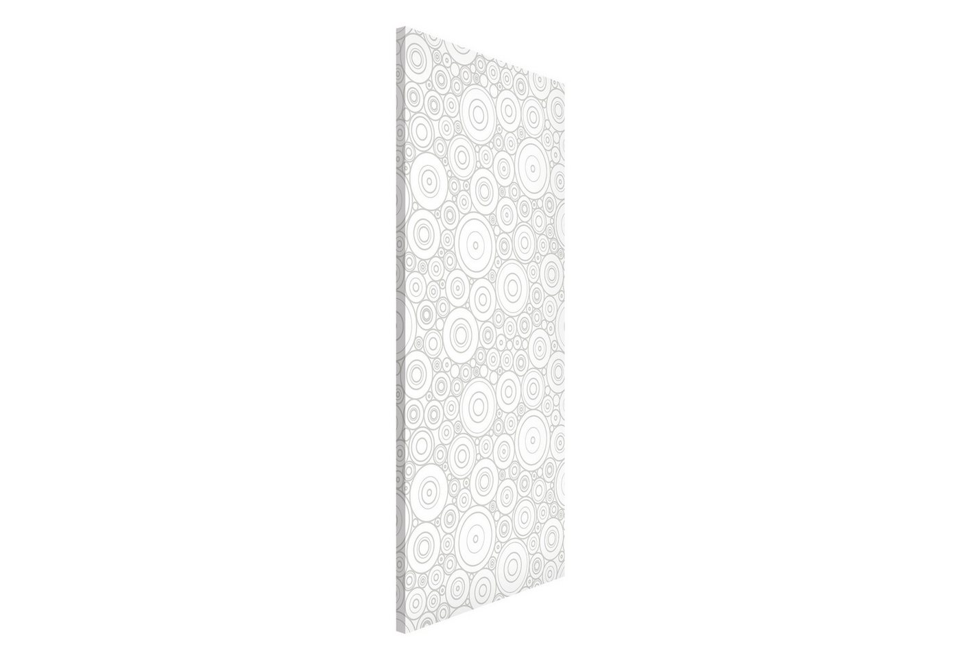 Bilderdepot24 Magnettafel Küche deko Sezession White Light Grey, (1-tlg., Magnetboard Pinnwand für die Wand - metallische Tafel für Magnete), Magnetwand groß mit Motiv Büro Memoboard magnetisch Hochformat von Bilderdepot24