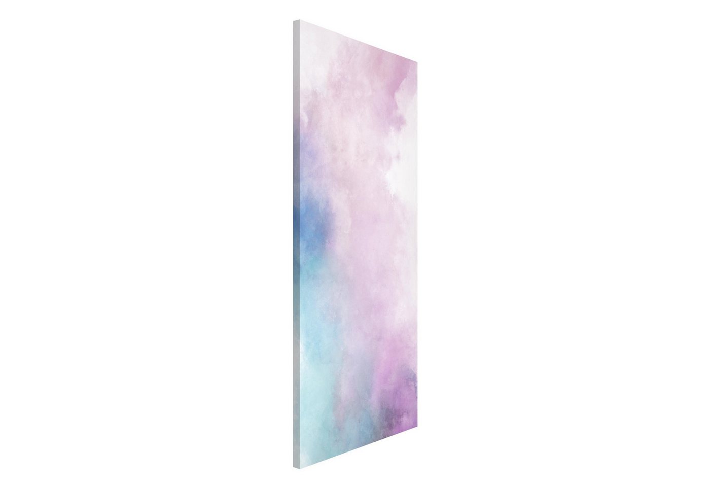 Bilderdepot24 Magnettafel Küche violett Aquarellstruktur Symbiose Blau Lila, (1-tlg., Magnetboard Pinnwand für die Wand - metallische Tafel für Magnete), Magnetwand groß mit Motiv Büro Memoboard magnetisch Hochformat von Bilderdepot24