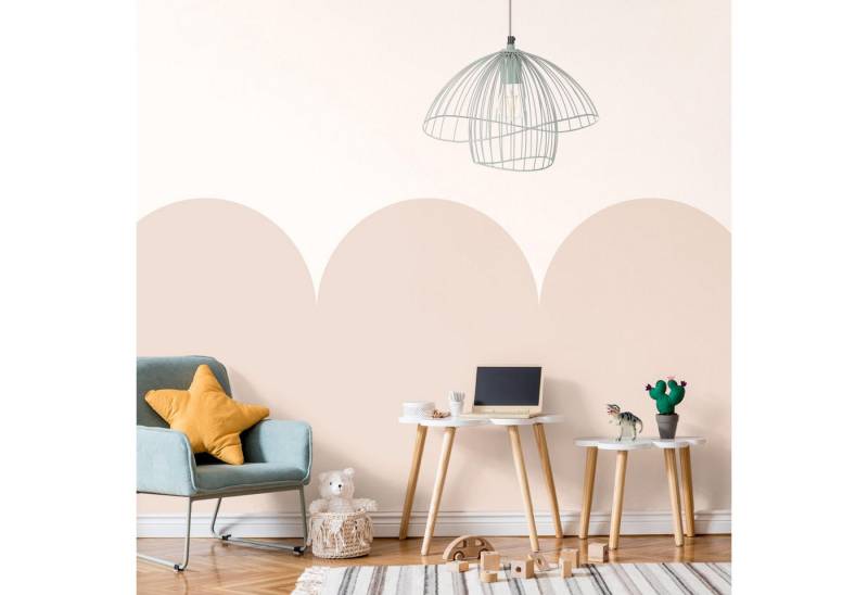 Bilderdepot24 Mustertapete Halbkreisbordüre Muster beige moderne Wanddeko XXL, Glatt, Matt, (Vliestapete inkl. Kleister oder selbstklebend), Wohnzimmer Schlafzimmer Küche Flur Motivtapete Vliestapete Wandtapete von Bilderdepot24