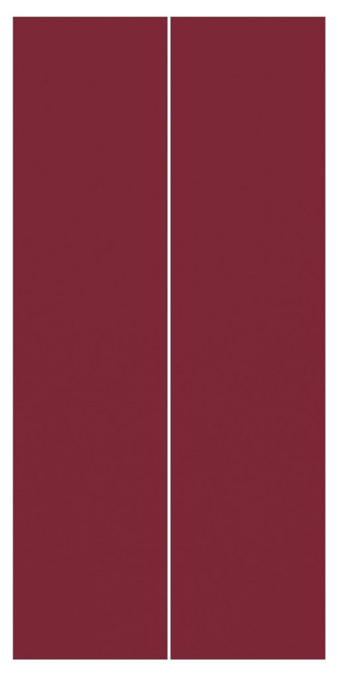 Bilderdepot24 Schiebegardine modern Flächenvorhang blickdicht Bordeaux, (2 St), halbtransparent, Wohnzimmer große Flächengardine lichtdurchlässig als Klemm-System von Bilderdepot24