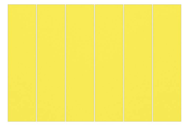 Bilderdepot24 Schiebegardine modern Flächenvorhang blickdicht Colour Lemon Yellow, (6 St), halbtransparent, Kinderzimmer große Flächengardine lichtdurchlässig als Klemm-System von Bilderdepot24