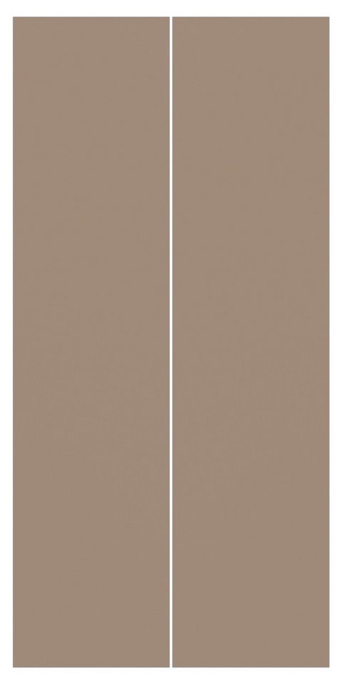 Bilderdepot24 Schiebegardine modern Flächenvorhang blickdicht Mocca (2 St), halbtransparent, Wohnzimmer große Flächengardine lichtdurchlässig als Klemm-System von Bilderdepot24