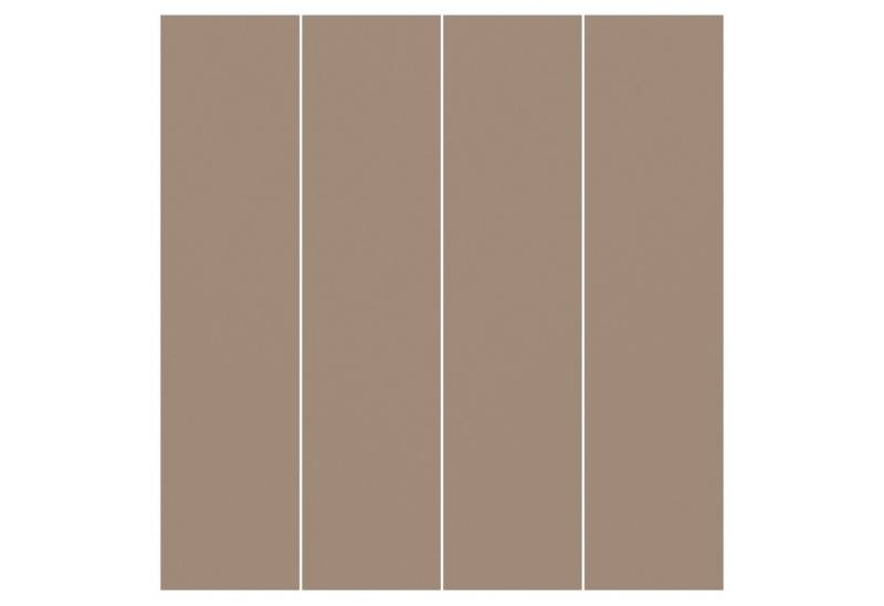 Bilderdepot24 Schiebegardine modern Flächenvorhang blickdicht Mocca (4 St), halbtransparent, Wohnzimmer große Flächengardine lichtdurchlässig für Klemm-System von Bilderdepot24