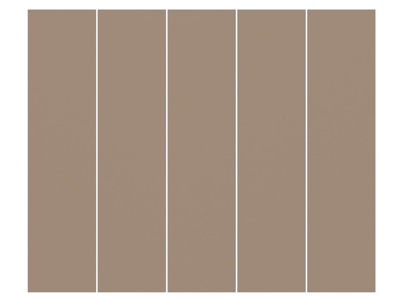 Bilderdepot24 Schiebegardine modern Flächenvorhang blickdicht Mocca (5 St), halbtransparent, Wohnzimmer große Flächengardine lichtdurchlässig als Klemm-System von Bilderdepot24