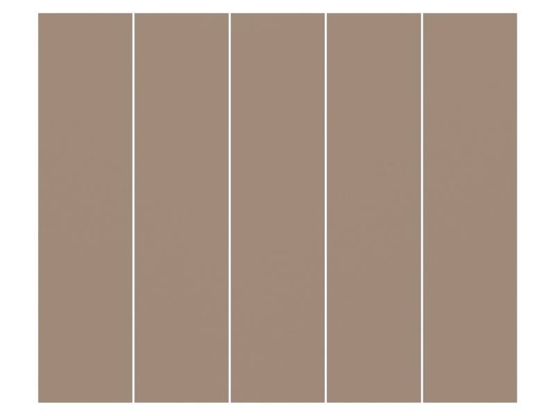 Bilderdepot24 Schiebegardine modern Flächenvorhang blickdicht Mocca (5 St), halbtransparent, Wohnzimmer große Flächengardine lichtdurchlässig als Klemm-System von Bilderdepot24