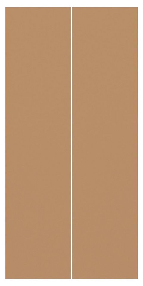 Bilderdepot24 Schiebegardine modern Flächenvorhang blickdicht Terracotta Taupe (2 St), halbtransparent, Wohnzimmer große Flächengardine lichtdurchlässig als Klemm-System von Bilderdepot24