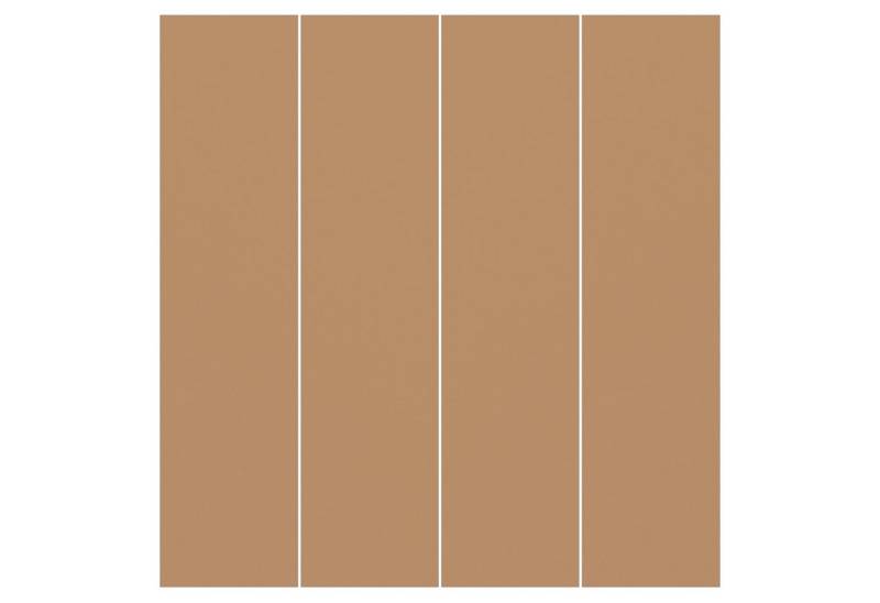 Bilderdepot24 Schiebegardine modern Flächenvorhang blickdicht Terracotta Taupe (4 St), halbtransparent, Wohnzimmer große Flächengardine lichtdurchlässig für Klemm-System von Bilderdepot24