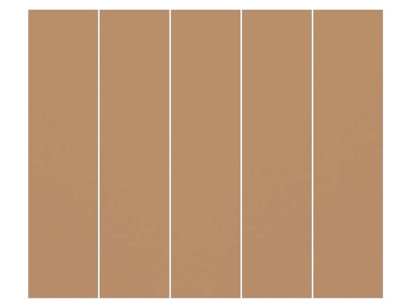 Bilderdepot24 Schiebegardine modern Flächenvorhang blickdicht Terracotta Taupe (5 St), halbtransparent, Wohnzimmer große Flächengardine lichtdurchlässig als Klemm-System von Bilderdepot24