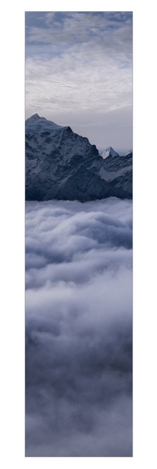Bilderdepot24 Schiebegardine modern Flächenvorhang blickdicht Wolkenmeer im Himalaya, (1 St), halbtransparent, Wohnzimmer große Flächengardine lichtdurchlässig für Klemm-System von Bilderdepot24