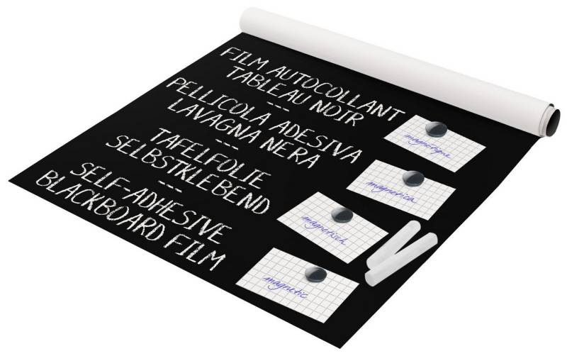 Bilderdepot24 Tafelfolie magnetische Kreidetafel selbstklebende Magnetfolie schwarz von Bilderdepot24