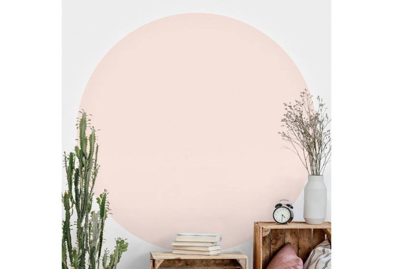 Bilderdepot24 Vliestapete rund Perlmutt, Glatt, Matt, (Vliestapete selbstklebend), Wohnzimmer Schlafzimmer Küche Wandtattoo Motivtapete Klebe Wandtapete von Bilderdepot24