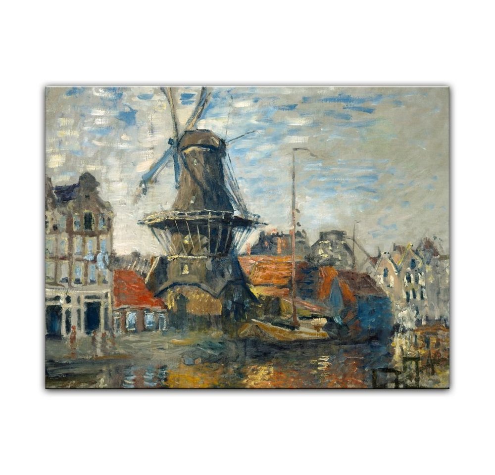 Bilderdepot24 Wandbild, Windmühle am Onbekende Kanal, Amsterdam von Bilderdepot24
