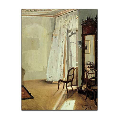 Kunstdruck Poster - Adolph von Menzel Das Balkonzimmer 60x80 cm ca. A1 - Alte Meister Bild ohne Rahmen von Bilderdepot24