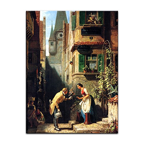 Kunstdruck Poster - Carl Spitzweg Der ewige Hochzeiter 20x30 cm ca. A4 - Alte Meister Bild ohne Rahmen von Bilderdepot24