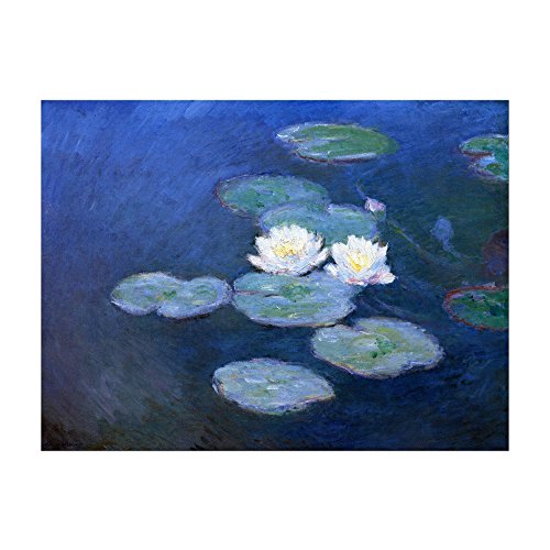 Kunstdruck Poster - Claude Monet Seerosen 80x60 cm ca. A1 - Alte Meister Bild ohne Rahmen von Bilderdepot24