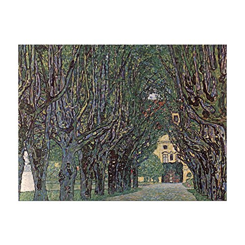 Kunstdruck Poster - Gustav Klimt Weg im Park von Schloss Kammer 60x40 cm ca. A2 - Alte Meister Bild ohne Rahmen von Bilderdepot24
