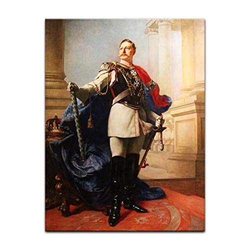 Kunstdruck Poster - Kaiser Wilhelm II. 40x60 cm ca. A2 - Berühmtheiten & Zeitgeschichte Bild ohne Rahmen von Bilderdepot24