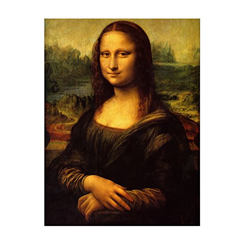 Kunstdruck Poster - Leonardo da Vinci Mona Lisa 30x40 cm ca. A3 - Alte Meister Bild ohne Rahmen von Bilderdepot24